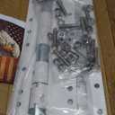 55721 Swing Away Bracket, Camper Jack Mount Extension Bracket for Easy Access & Space Saving - White (2 Packs)