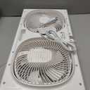 shinic 3-Speeds Window Fan with 180+90 Rotatable Fans, Manual Reversible, Vertical Window Fan with Rigid & Accordion Expanders, Width Adjustable (21.65" to 33.27"), Ideal for Home, Kitchen, Bedroom