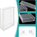 Clear Acrylic Bible Display Case with Adhesive Buckle, 10.2 x 7 x 2.4 Inch Vertical Wall Mounted & Tabletop Use Book Protector for Collectors to Display and Storage Bibles, DVDs