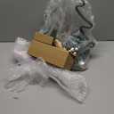 6 Pcs Christmas Advent Wreath Candle Holder Set Nativity Advent Candlestick with 1 Pillar 4 Taper Candle Holy Family Statue Candlestick for Christmas Church Table Centerpiece Decor