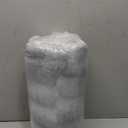 Lotus Karen Queen Size Faux Fur Blanket Tie-Dye Gray - Big Bubble Rabbit Fluff Throw for Bed Large Fluffy Fuzzy Cozy Thick Furry Plush Shaggy Blankets for Men 90x90 Inches