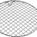 Round Cooling Rack Stainless Steel Cross Wire Barbecue Grill Net Racks with 3 Legs for Cooking Baking Steaming (11 inches)