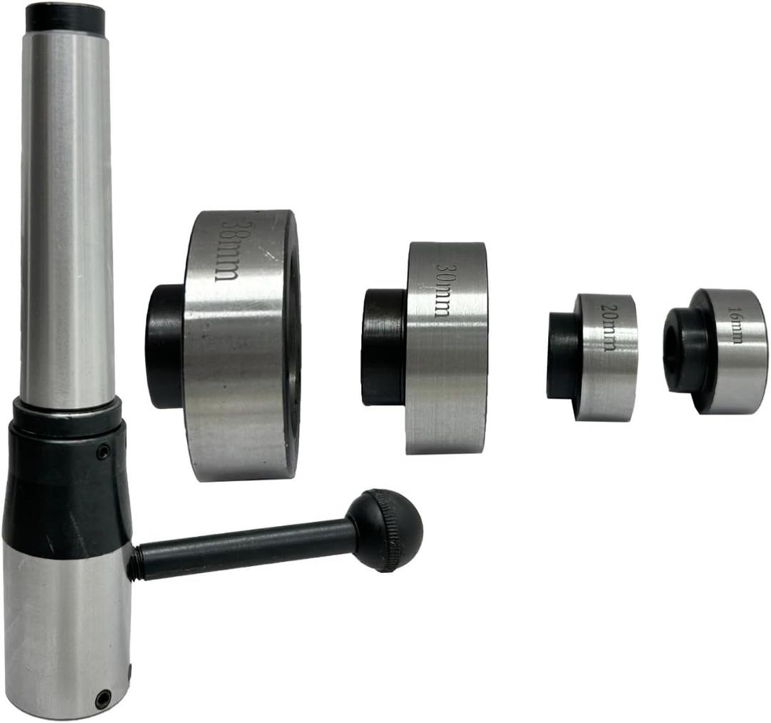 Assorts' Metric Die Holder with 3MT Shank for Lathe Threading - Die Sizes 16, 20, 25, 30, and 38 mm