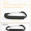 Stroller Hooks, 6.3" Large Stroller Clip, 2 Pack Stroller Hooks for Hanging Bags and Shopping, Stroller Accessories for Mommy, Large Carabiner