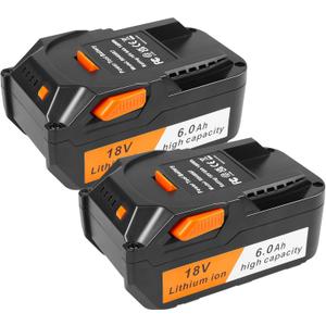Fancy Buying 6.0Ah Replacement for Ridgid 18V Battery R840083 R840084 R840085 R840086 R840087 R840095 R86092 AC840087P 18V Cordless Drill Tools Battery