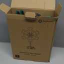 Brightown-Christmas-Tree-Topper-Star-Lighted, 3D Snowflake Snow Cool White Christmas Tree Star Topper with Lights Built-in 15 Bulbs Plug in Vintage Classic Indoor New Year Xmas Decorations Ornaments