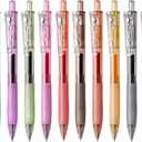 WRITECH Retractable Gel Pens Quick Dry Ink Pens 0.5mm Bullet Multicolor For Journaling, Drawing, Doodling, and Notetaking (Multicolor) (M Bright-2)