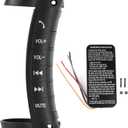 HEEPDD Universal Steering Wheel Remote Control, Steering System ABS Material, Customizable Buttons, Easy Installation for DVD Players and Car Navigation Universal Wheel