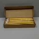 24 Pcs Flameless LED Taper Candles Battery Operated Candles 8.58'', 9.69'', 10.98'', 12.91'', 12.8'' Flameless Candlesticks Flickering for Halloween Christmas Church Wedding(Golden)