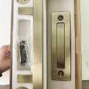 wfljl 12 Inch Heavy Duty Sliding Barn Door Handles Set - Flush Mount Pull for Screen, Patio, Shed & Sliding Doors, Two-Side Design, Antique Bronze Finish (Easy Installation)