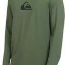 Quiksilver Men's Swimwear Regular Fit UPF 50 Long Sleeve Sun Tee Rash Guard Shirt (XL) (Laurel Wreath)