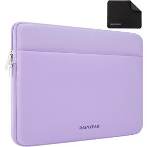 RAINYEAR Laptop Sleeve Case 11-13 Inch, Protective Portable Case with Front Pocket, Briefcase Computer Cover Laptop Bag Compatible with 13.3 Inch MacBook Air/Pro, HP, Dell, Lenovo, Acer, Purple