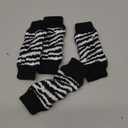 ROZKITCH 4PCS Dog Elbow Protector, Cheetah Leg Warmer Elbow Wrap, Leg Sleeve to Stop Licking, Pet Elastic Knitted Breathable Protective Socks for Chihuahua, Yorkshire Terrier Black M (M-Leg Girth: 2.67in)