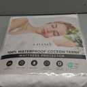 LAVANCE Waterproof Mattress Protector Queen Size, Premium Cotton Terry, Soft Noiseless Washable Bed Mattress Cover with 6"-21" Deep Pocket, 60" x 80"