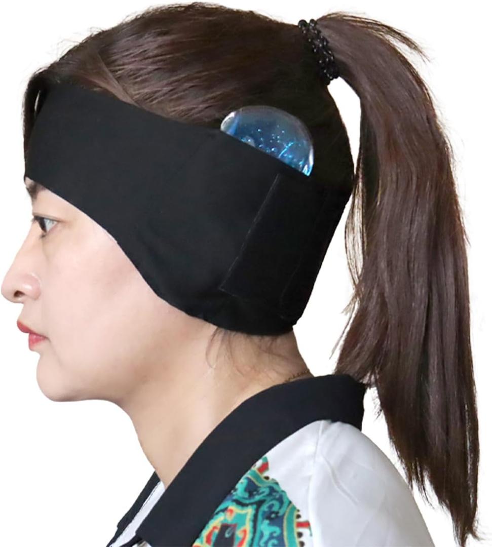 Post Surgical Otoplasty Compression Headband Post-op Recovery Ear Band with Cold Packs Compression Ear Band for Women and Men