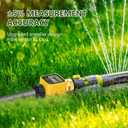 Water Flow Meter with Brass Inlet Metal Thread 3/4 Inch, TRJZWA Measure Gallon/Liter Consumption and Flow Rate for Outdoor Garden Hose Watering RV Water Tank Filling Lawn Sprinkler and Nozzle Sprayer