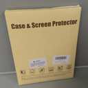 Mastten for iPad (A16) 11th Generation Case 11 Inch 2025 with Screen Protector, iPad 10th Generation Case 10.9 Inch 2022 Cute Slim Hard Translucent Back Full Protective Trifold Stand Cover, Black