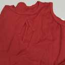 Women's Summer Sexy Club Bodycon Cutout Ruched Mini Party Dresses Sleeveless Night Tank Short Dress (Medium, Red)