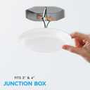 LUXRITE 6 Inch LED Disk Lights, Dimmable Flush Mount Ceiling Light, 5CCT Selectable 2700K 3000K 3500K 4000K 5000K, 12.5W, 1000LM, Surface Mount Light Fixture, Damp Rated, Energy Star, ETL (White)