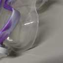 Kids Mask Snorkel Set for Age 5-15,Dry Top Snorkeling Gear for Kids Boys Girls Junior & Youth, Tempered Glass Snorkel Mask with Fins for Swimming Snorkeling (Purple+White, One Size)