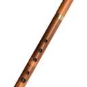 Key of D Wooden Whistle VDC-01 Great Sound Hand Carved Stabilized Wood Traditional Folk Wind Instrument Flute Orchestra Unique Woodwind Handmade Brown, Brown wood