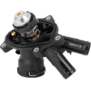 X AUTOHAUX 2712000315 Car Engine Coolant Thermostat Housing Assembly for Mercedes-Benz C250 SLK250 2012-2015