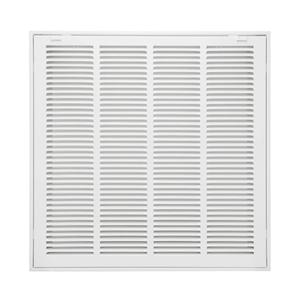 23"W x 23"H [Duct Opening Size] Steel Return Air Filter Grille - Removable Face/Door for 1 inch Filters -HVAC Vent Cover Grill - White
