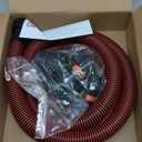 10FT Vacuum Hose Extension with 6 Adapters, Fits 1-1/4" Hose, Universal Shop Vac Accessories, Multi-Size Connectors 0.9" to 1.75" for Wet Dry Vacuums (Check Compatibility Before Purchase)