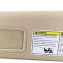 USTAR Beige Left Driver Sun Visor Fit for Toyota Highlander 2008-2013 with Light 74320-48500-E0