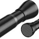 Tension Rods for Windows 28 to 48 Inch - Black Tension Curtain Rod | Spring Tension Rod, No Drill, Non Slip, Adjustable Curtain Rods