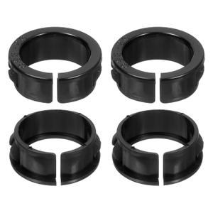 uxcell 28 Pcs Cable Snap Bushing Grommet, 1" Mounting Dia Opened Snap Bushing - Black Round Nylon Snap in Cable Grommet Protector, Plastic Cable Hole Grommets for Wiring