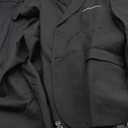 Men's 3 Piece Slim Fit Suit Set, Two Button Blazer Solid Jacket Vest Pants Wedding Business Suit (Large, Black)