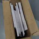 Small Bathroom Storage Cabinet, White Floor Standing Storage Cabinet Home Furniture Shelf, Suitable for Toilet Bedroom Kitchen Living Room