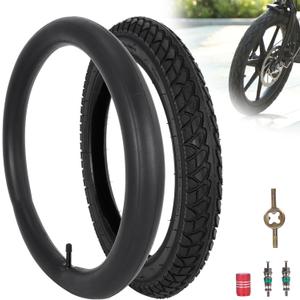 16x2.125 Bike Tire 16 Inch Bicycle Tire and Inner Tube, 54-305 Tire Compatible with Motorcycle Electric Bike, RoyalBaby Joystar Dynacraf Kids Bikes