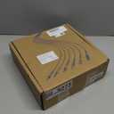 250ft (75 Meters) 6 Core OM3 Multimode Industrial TPU LC to LC Outdoor Armored Fiber Patch Cable, Direct Burial 6 Strands Fiber Optic Cable, 10Gb Duplex 50/125um MMF LC-LC 6 Fibers
