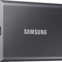 Samsung T7 Portable SSD, 2TB External Solid State Drive, Speeds Up to 1,050MB/s, USB 3.2 Gen 2, Reliable Storage for Gaming, Students, Professionals, MU-PC2T0T/AM, Gray
