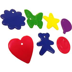 8 Gram Balloon Weights - 25 pieces - Primary Assorted Colors & Shapes - RoHS Compliant