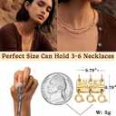 Dailyacc Lucky Necklace Layering Clasp 18K Gold and Silver Multiple Necklace Clasps for Layered Look Separator
