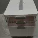 3-Tier Medicine Organizer - Portable Medicine Cabinet with Plastic Handle, Multipurpose Medical Box with Pill Box, Empty First Aid Kit for Home (8.66 x 9.46 x 13.42 inches)