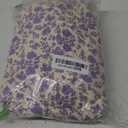 Purple Large Quilted Floral Makeup Bag Set of 3 Cute Coquette Aesthetic Cosmetic Bag Set Travel Toiletry Bag for Women