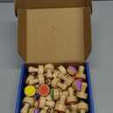 Alphabet Number Stamps for Kids, Wooden ABC Spelling Letter Stampers Set with Flashcard Mathematics Learning Number Stampers Arts & Crafts Supplies, Montessori Toy Gifts for 3 4 5 Year Old