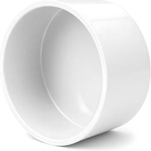 1 Pc 8 Inch PVC End Cap Fitting, SCH40 PVC Pipe Cap for 8.625 in OD Pipe, Heavy Duty White Socket Pipe End Cap for Plumbing, Irrigation, DIY Furniture & Garden Frames