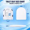 D-Shaped Toilet Seat – Soft-Close, Easy to Install, Easy to Clean