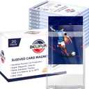 20-Pack One Touch Sleeved-Card Magnetic-Holders - 35PT Trading Card Holders, UV Protection Clear Acrylic Card Cases, Magnet Case Protectors for Game Cards, Baseball Cards, Sports Cards, Standard Cards