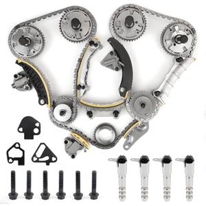 Timing Chain Kit 3.6 3.0 3.2 Compatible with Buick Cadillac Chevrolet GMC Pontiac Saab Saturn Suzuki Acadia Traverse Enclave Caprice Equinox 2007-2022 with Sprocket Solenoid