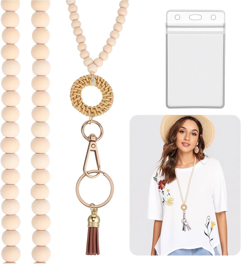 Lanyards for ID Badges for Women,Cute Lanyards for Teachers with Badge Holder for Key Ring Cute Keychain Lanyard Women