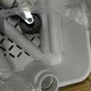 Pipishell 3 Tier Rolling Cart Organizer, Plastic Rolling Cart with Lockable Wheels & Reinforced Handle, Lightweight Utility Cart Storage Cart for Nursery, Kitchen, Bathroom, Craft Room, White, PIUC14W