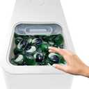 TidyFriend Laundry Pods Container with Slide Lid, 15" x 8.7" x 4.5", Airtight Storage Keeps Pods Fresh, Holds 910 lbs or 100130 Pods, Laundry Detergent Container & Dishwasher Pod Holder (White)