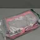 Large Marker Organizer Case Holds 200-300 Markers | Art Marker Storage Bag with Removable Dividers & Clear Top for Artists, Crafters & Travel - Pen, Pencil Alcohol Marker Holder - Art Supply (Pink)