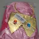 Women Princess Peach Costume Super Brothers Party Gown Ball Dress (Large, Pink)